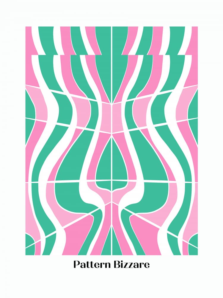 Vibrant Wavy Pattern by Little Dean — canvas wall art