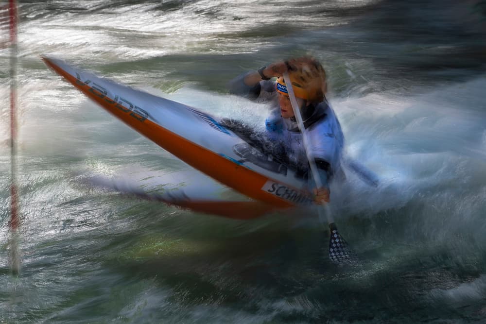 Whitewater Kayak Action by Milan Malovrh — canvas wall art