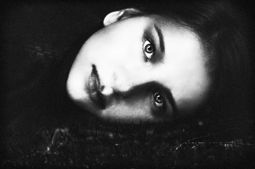Intense Woman's Gaze by Desislava Ignatova — canvas wall art