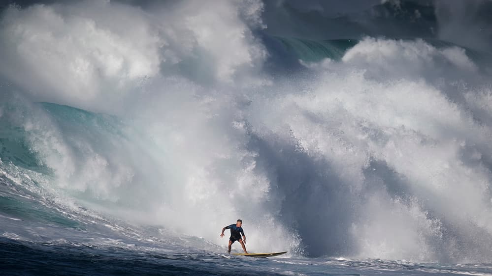 Big Wave Surfer by David H Yang — canvas wall art