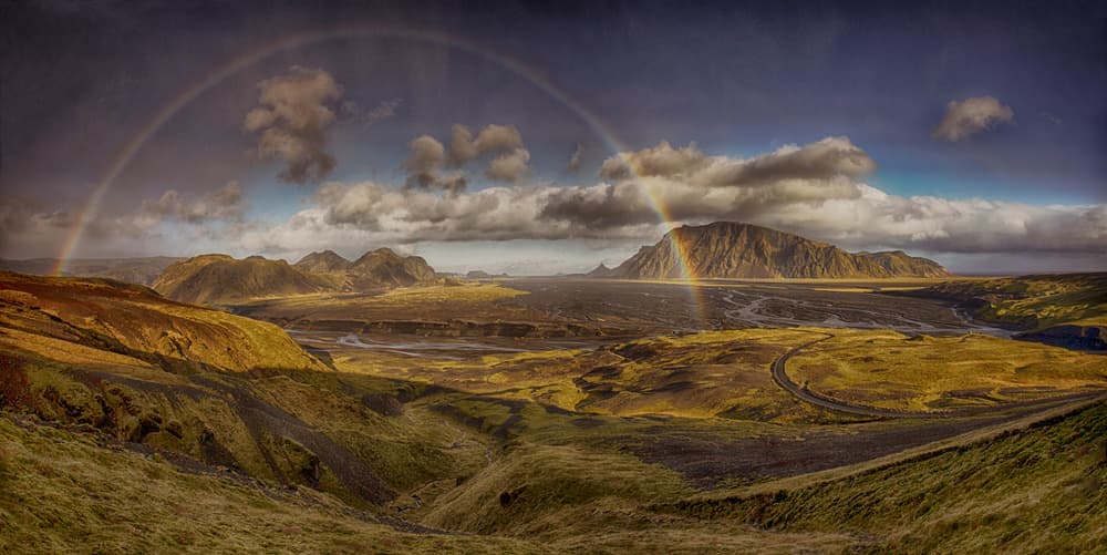 Rainbow Over Valley by Peter Svoboda MQEP — canvas wall art