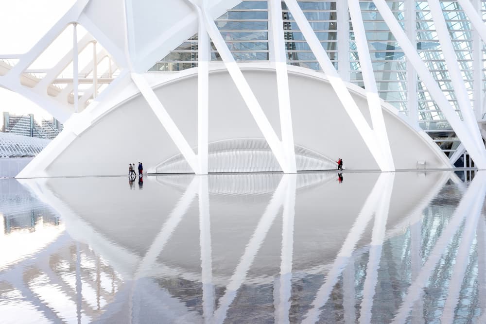 Modern Architectural Reflection by Wilma Wijers Smeets — canvas wall art