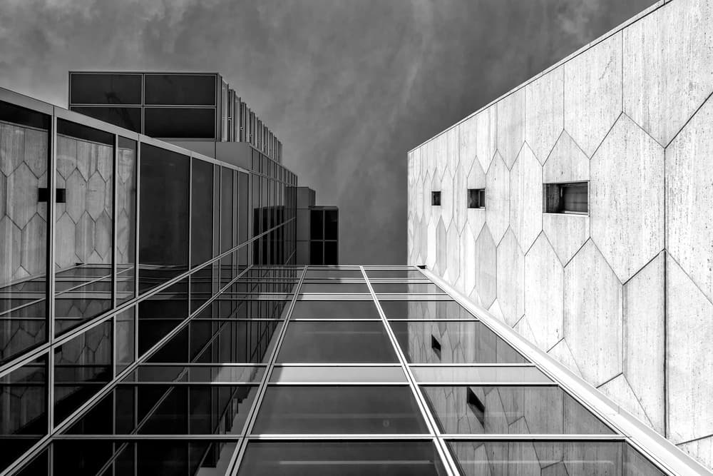Modern Architectural Geometry by Theo Luycx — canvas wall art