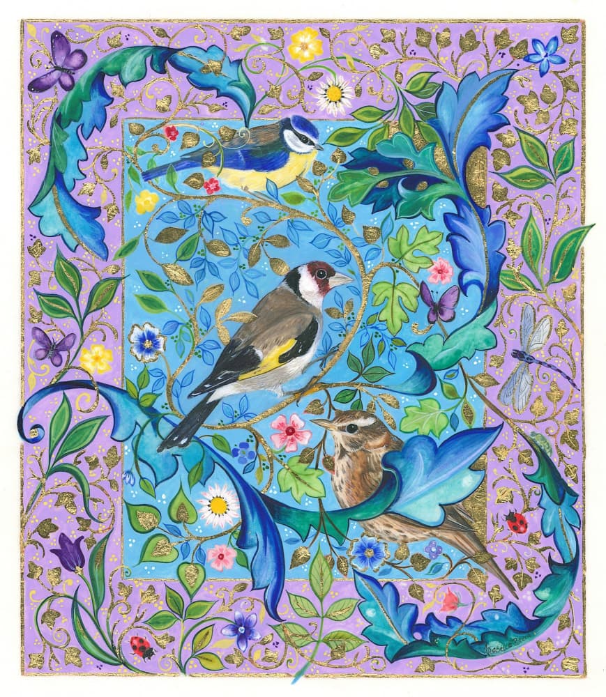Garden Birds by Isabelle Brent — canvas wall art