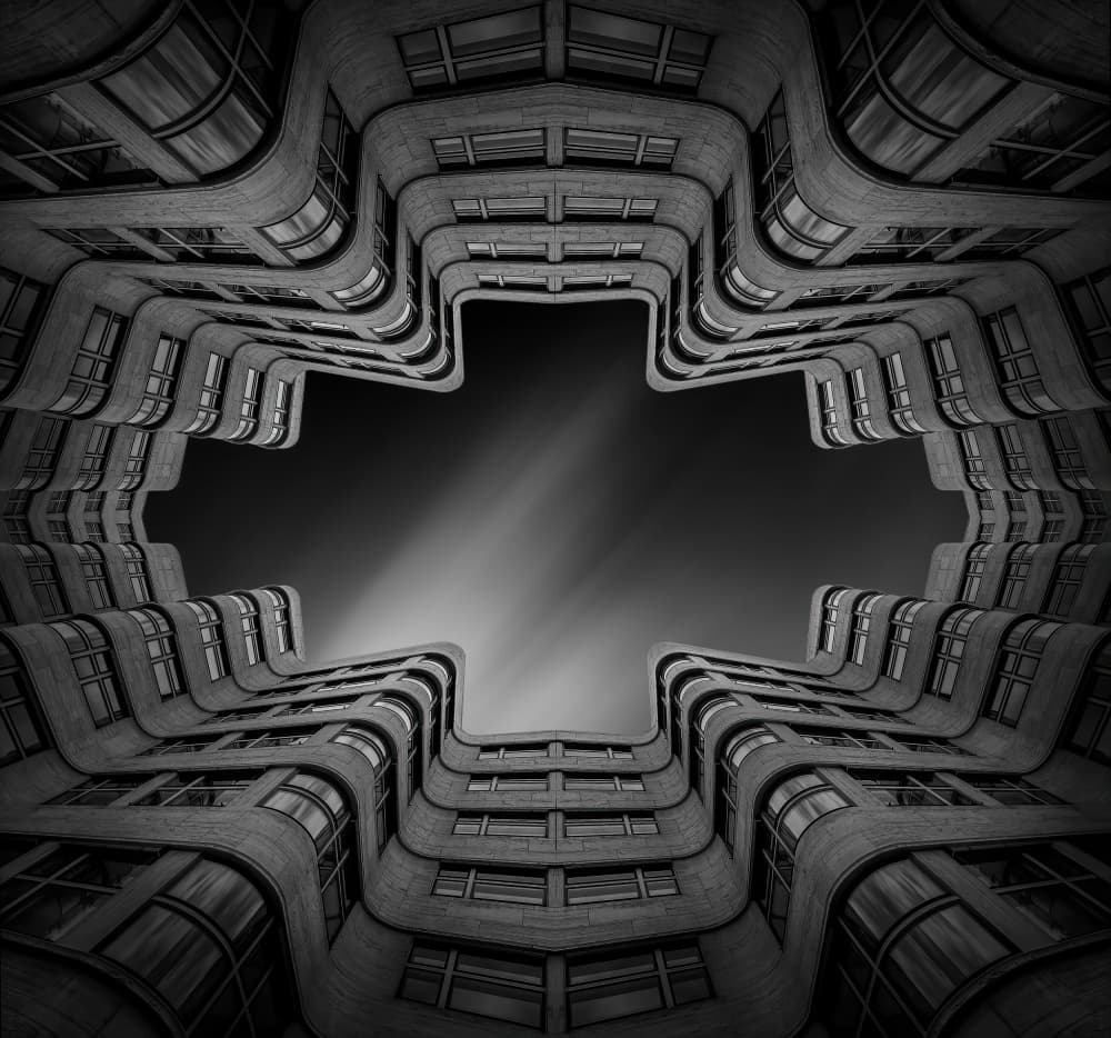 Wavy Modern Architecture by Marc van Oostrum — canvas wall art