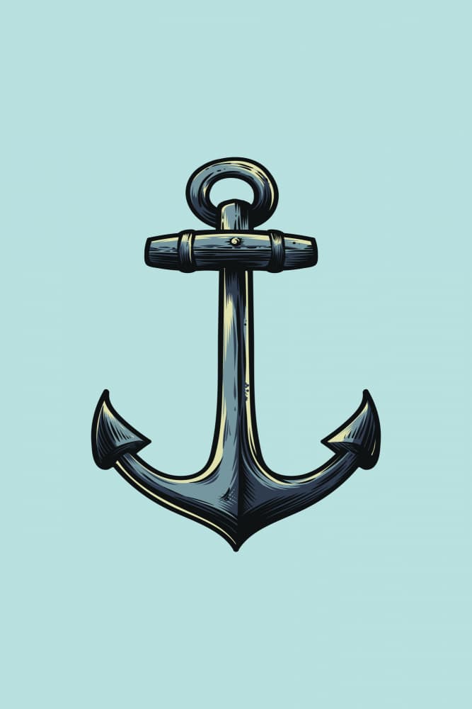 Vintage Ship Anchor by jay stanley — canvas wall art