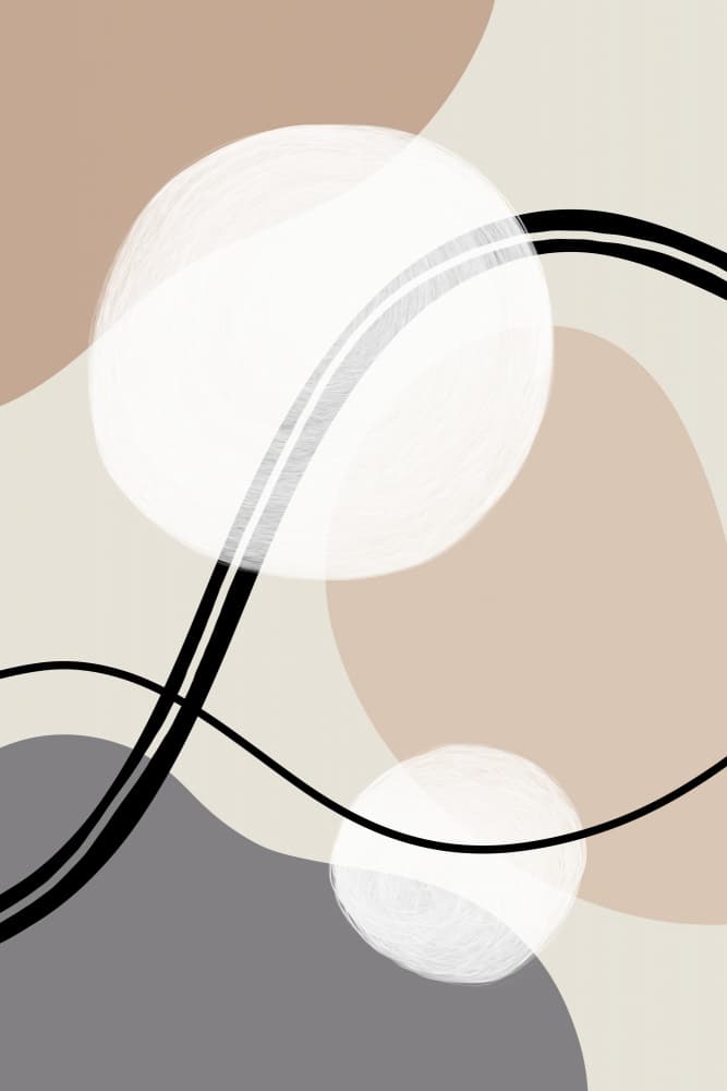 Calm Abstract Circles by Melanie Viola — canvas wall art