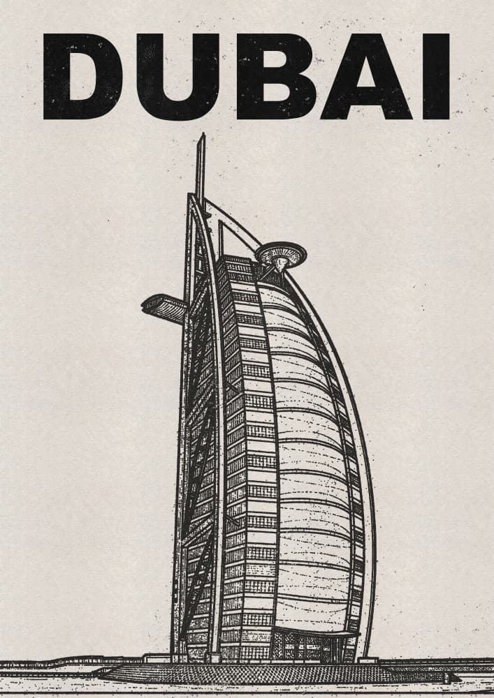 Dubai's Iconic Burj Al Arab by Nicholas — canvas wall art