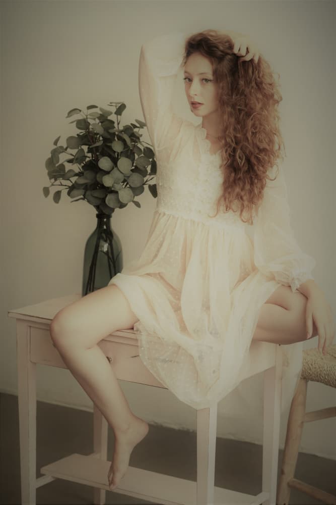Ethereal Woman Soft Light by Yoram GIL — canvas wall art