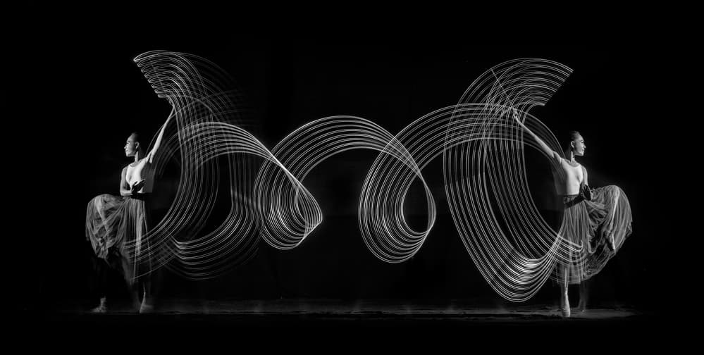 Symmetric Dance Light by Antonyus Bunjamin (Abe) — canvas wall art