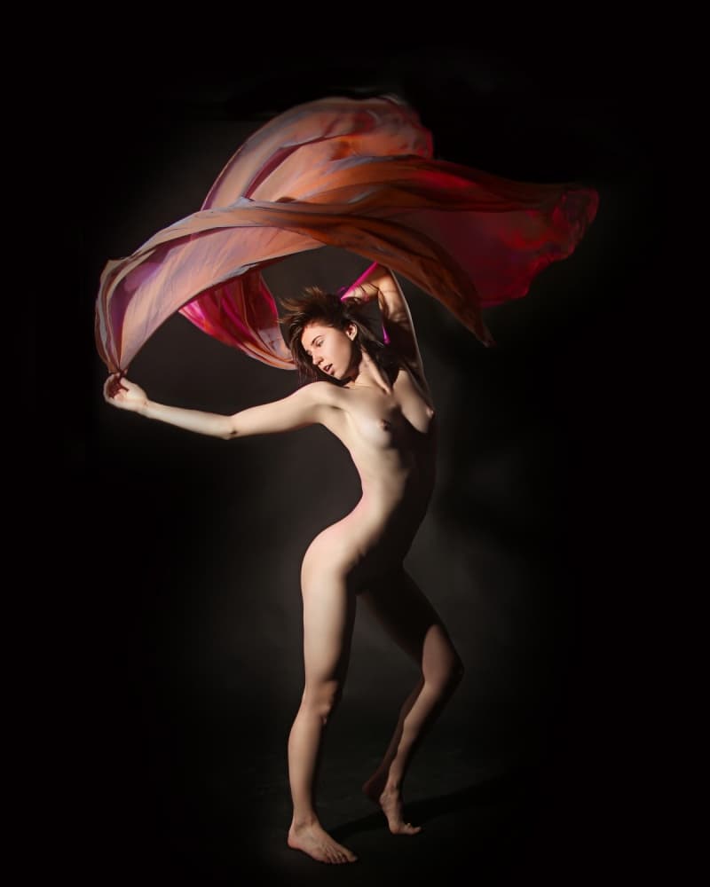 Ethereal Nude Flow by Scott Michaels — canvas wall art