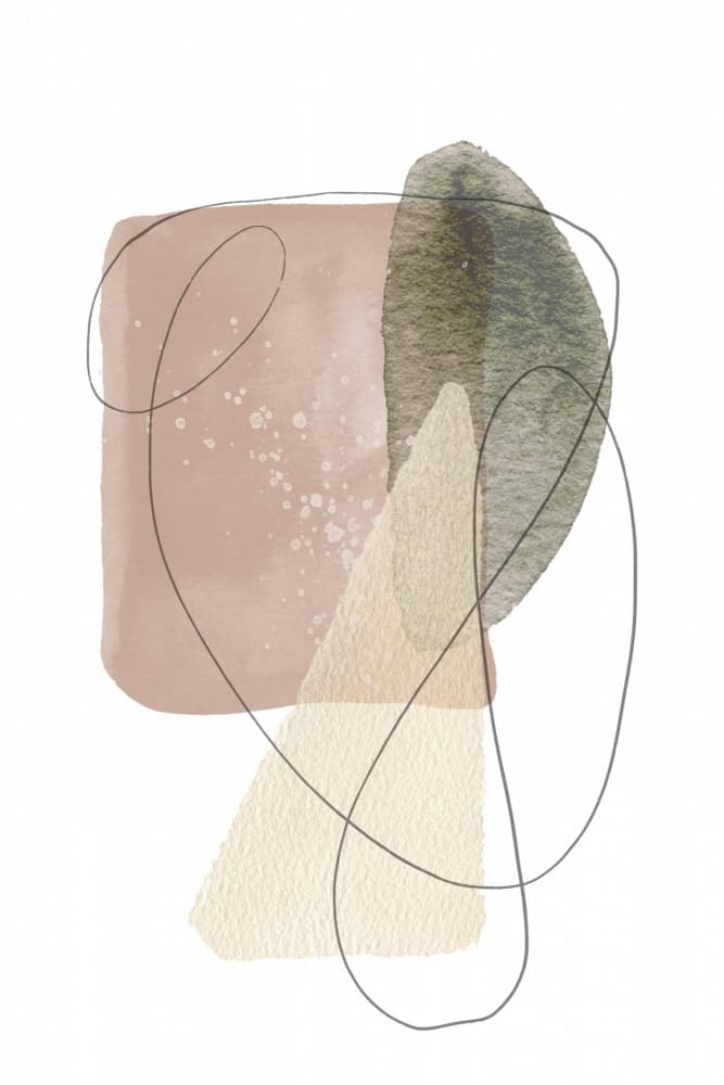 Muted Abstract Forms by Sally Ann Moss — canvas wall art