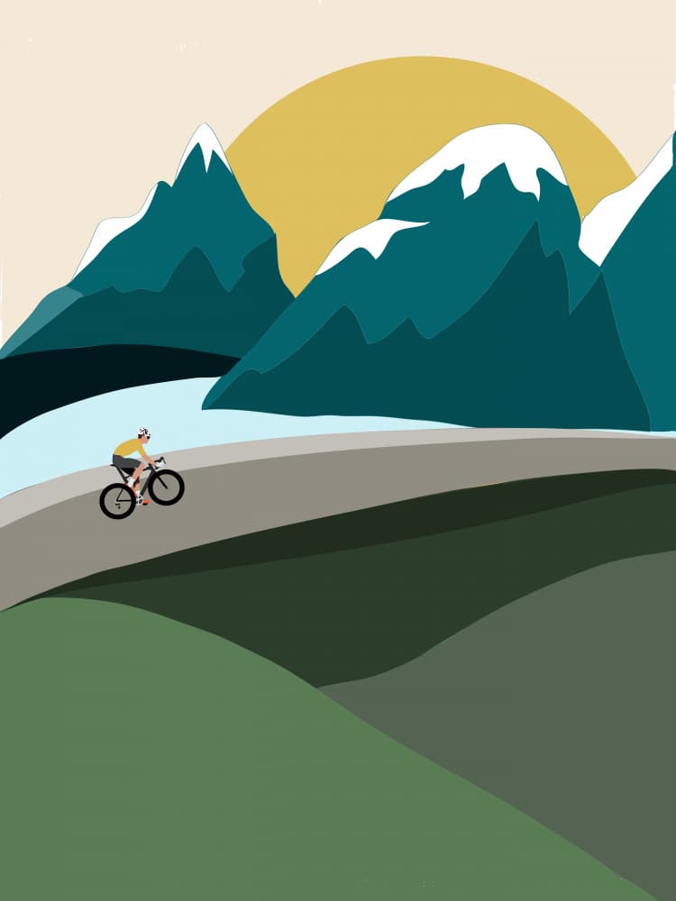 Sunny Mountain Ride by Nikita Jariwala — canvas wall art