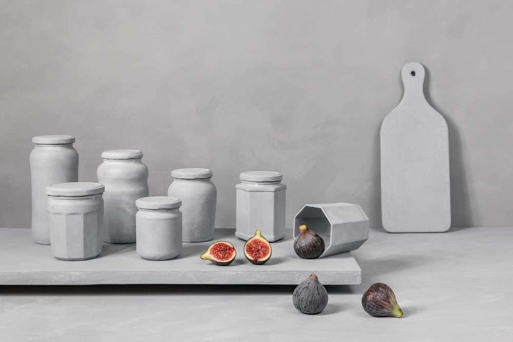 Gray Jars Fresh Figs by Christophe Verot — canvas wall art