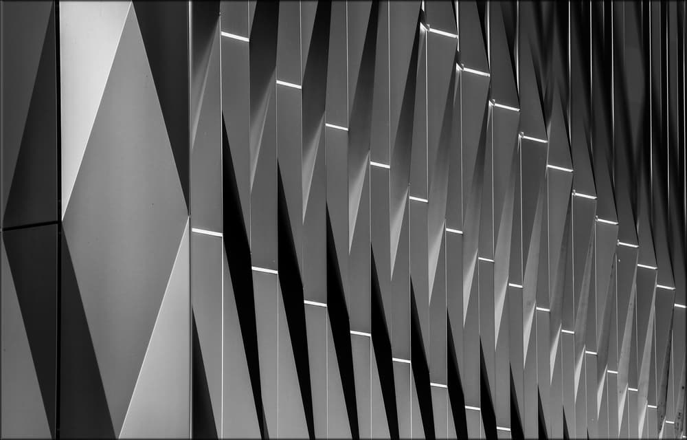 Monochromatic Geometry by Henk van Maastricht — canvas wall art