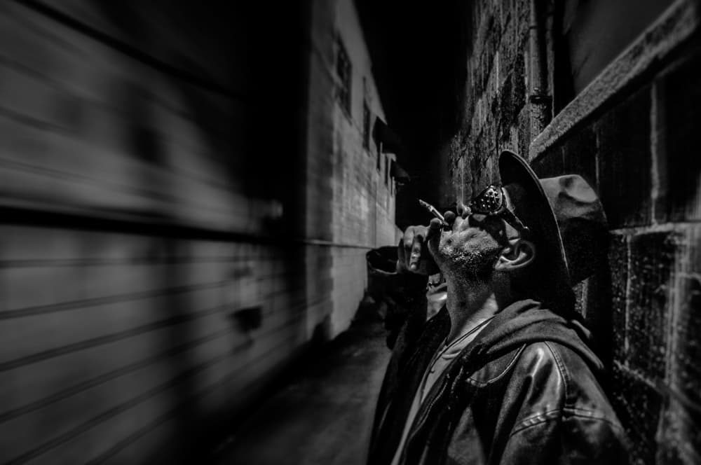 Urban Night Smoker by Steve Hermann — canvas wall art