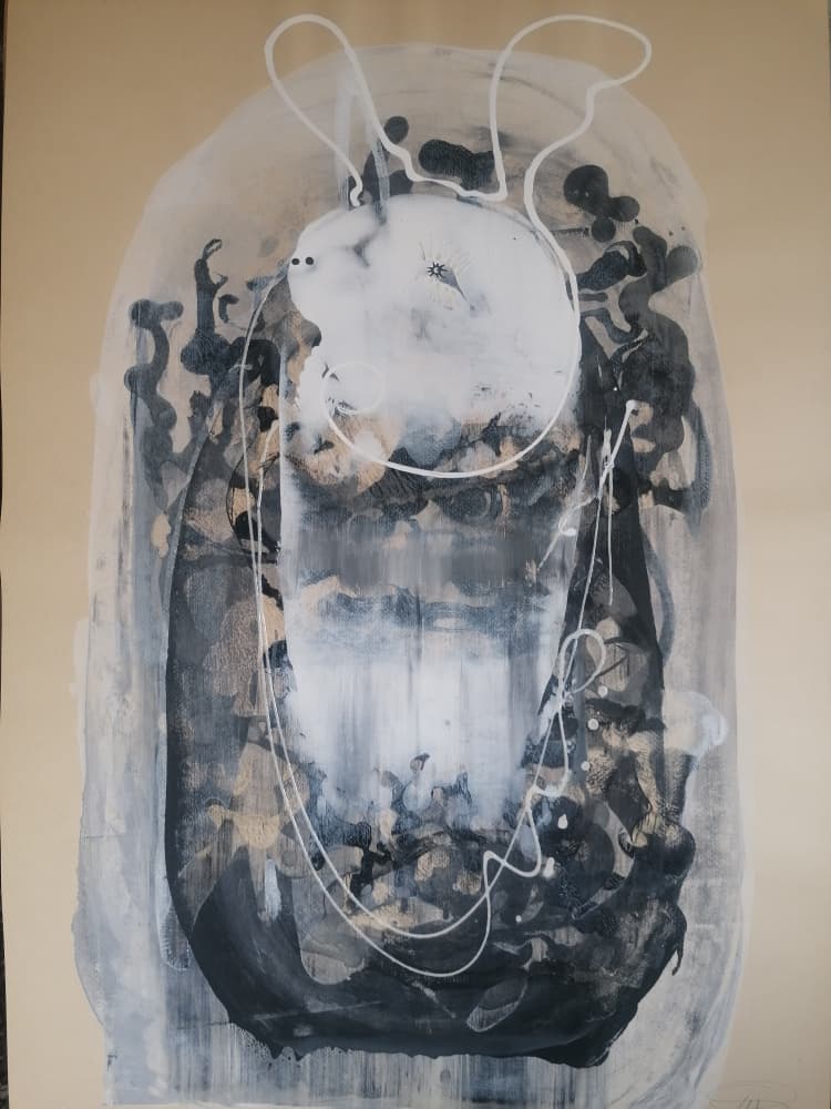Abstract Bunny Figure by Stefano Mazzolini — canvas wall art