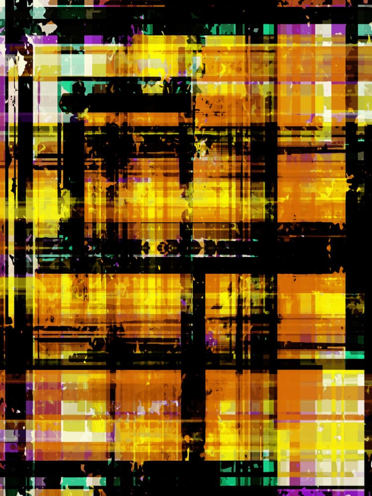 Grungy Abstract Grid by Petr Strnad — canvas wall art
