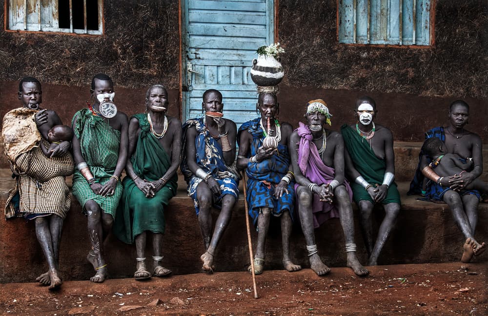 African Tribal Women by Joxe Inazio Kuesta Garmendia — canvas wall art