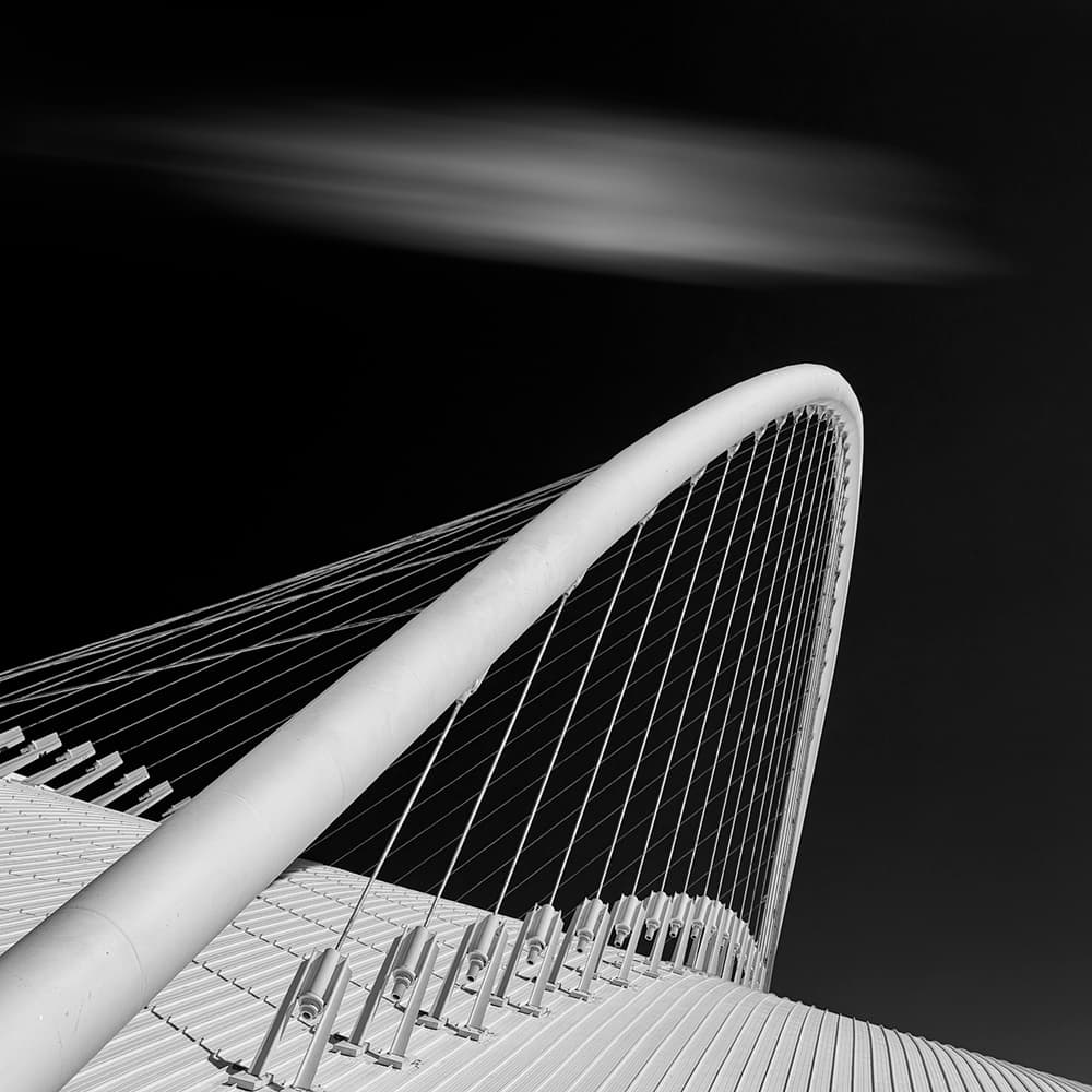 Dramatic Arching Structure by George Digalakis — canvas wall art