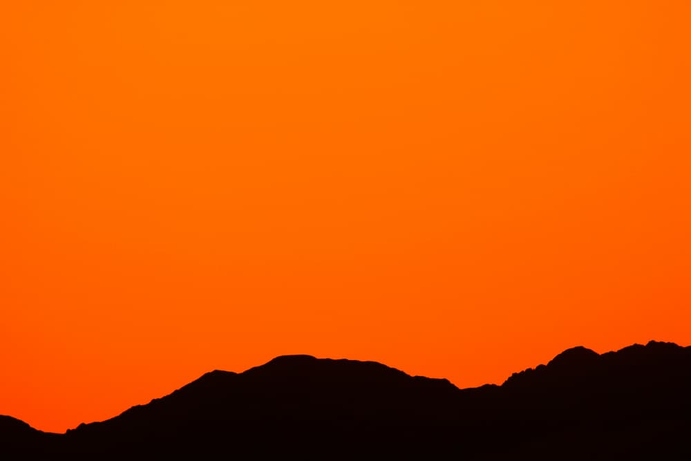 Orange Mountain Sunset by Tal Paz-Fridman — canvas wall art