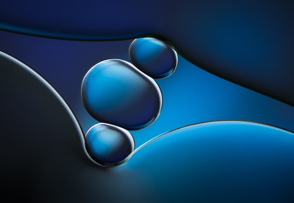 Fluid Blue Abstraction by Jacqueline Hammer — canvas wall art