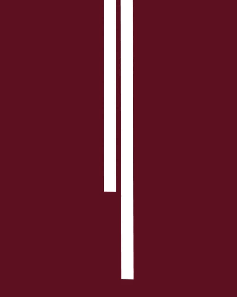 Maroon Abstract Lines by Josie George — canvas wall art
