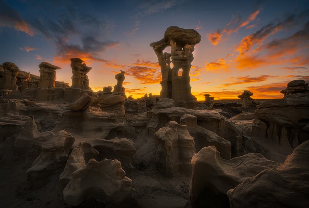Desert Pillars Sunset by Lydia Jacobs — canvas wall art