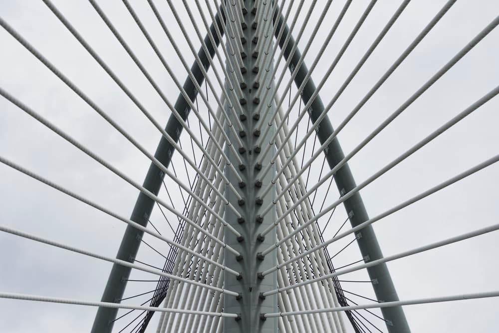 Bridge Cable Lines by Ahmed Thabet — canvas wall art