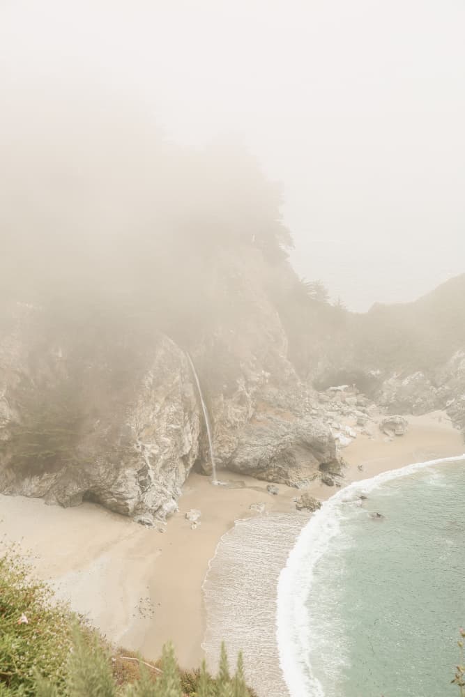 Misty Coastal Haven by Shot by Clint — canvas wall art