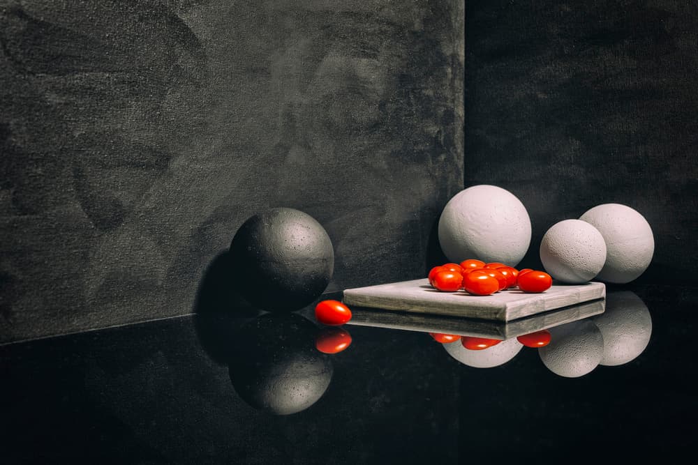 Vibrant Red Still Life by Burghard Nitzschmann — canvas wall art