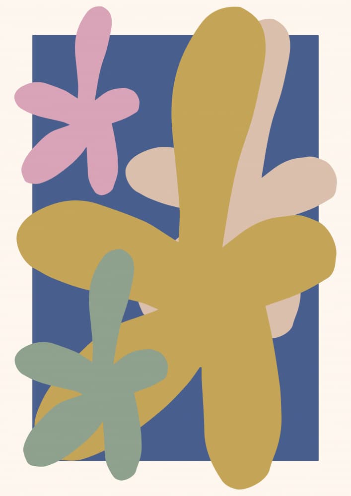Playful Abstract Botanicals by RS LAB STUDIO — canvas wall art