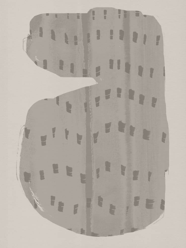 Textured Gray Abstract by Dina Dankers — canvas wall art