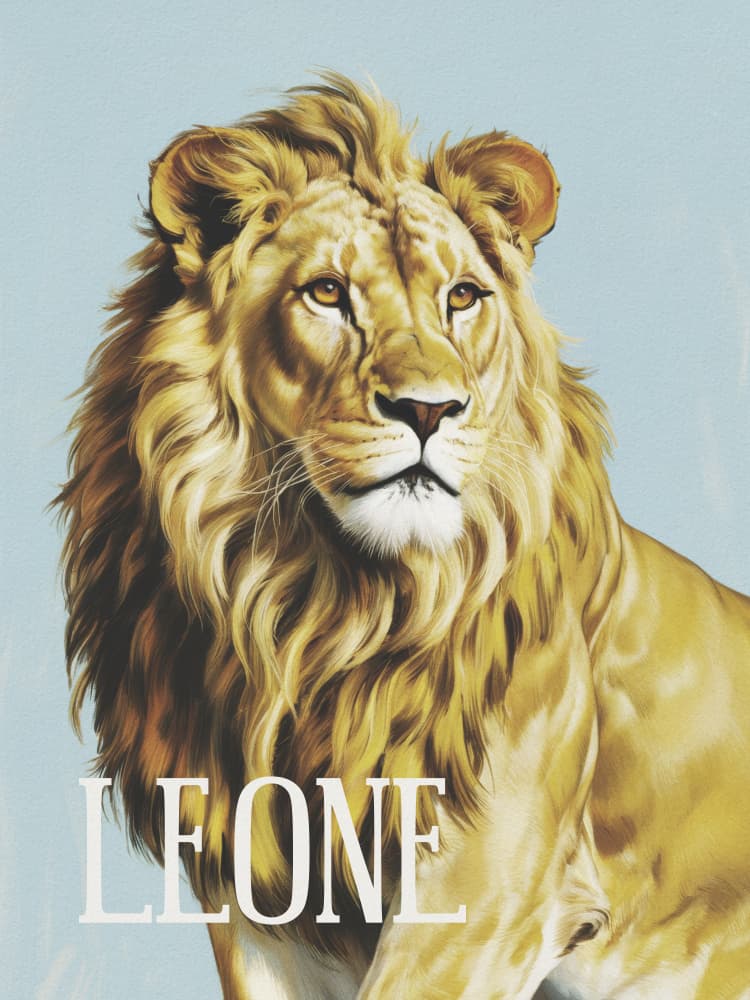 Majestic Lion Portrait by Andreas Magnusson — canvas wall art