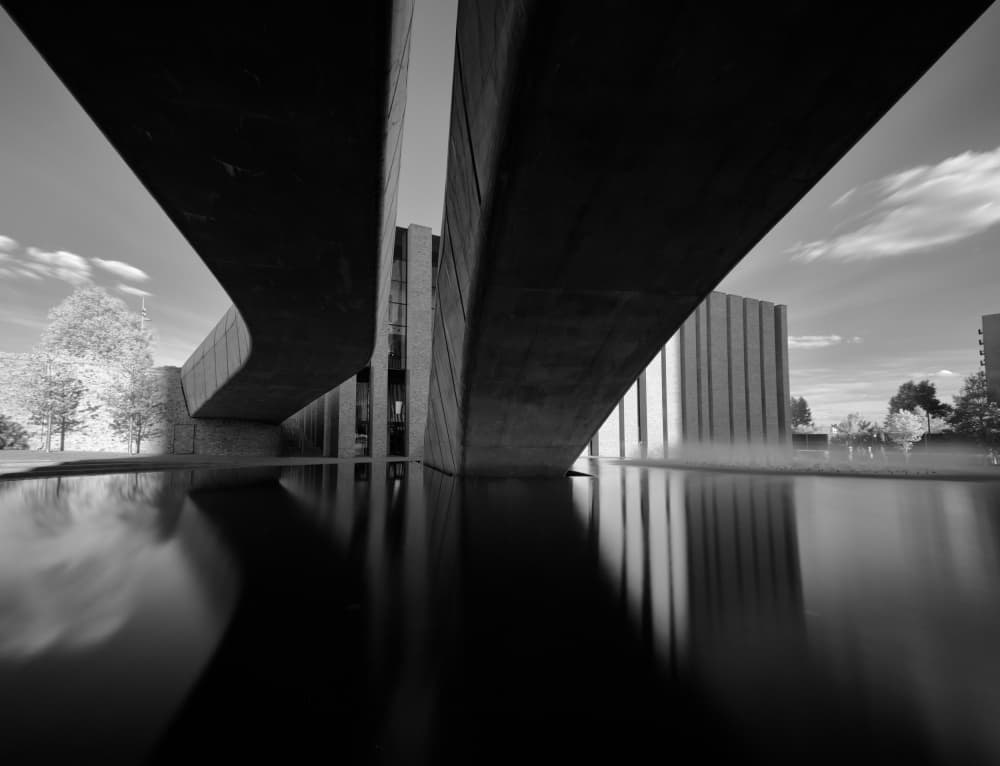 Brutalist Reflection Pool by Slawomir Kowalczyk AFRP FIAP IAAP — canvas wall art