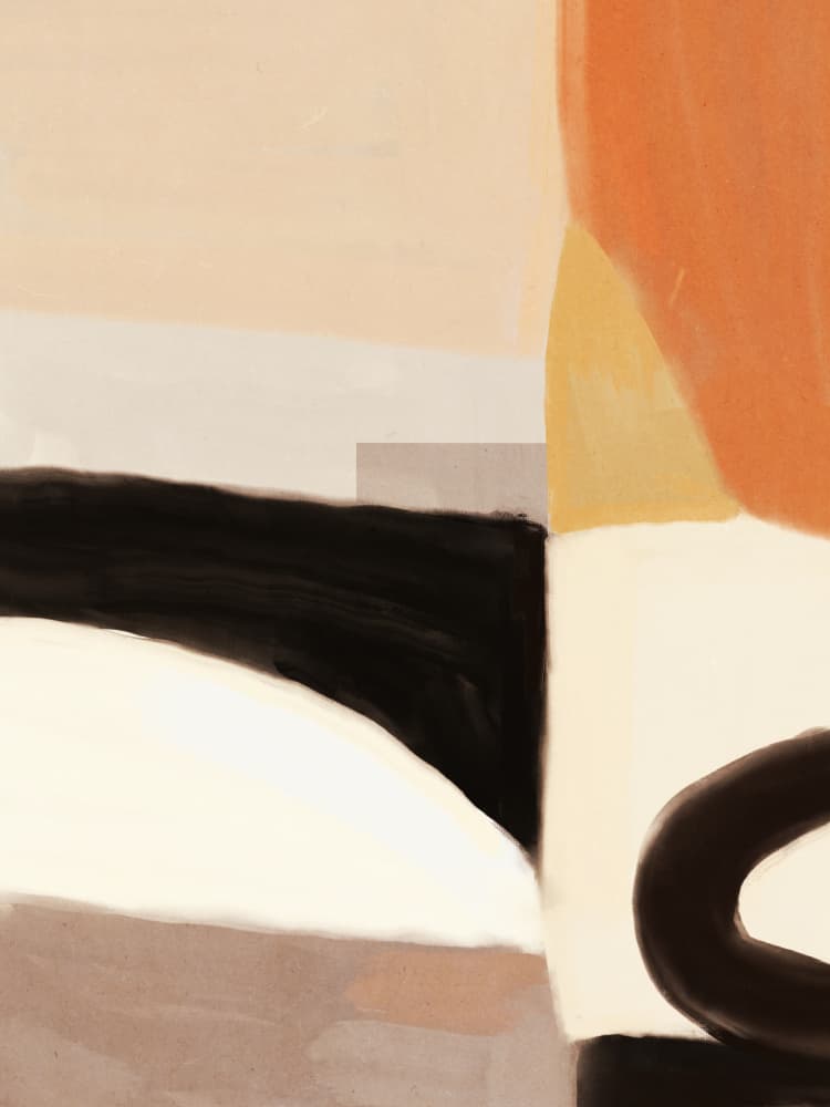 Organic Shapes Abstract by Little Dean — canvas wall art