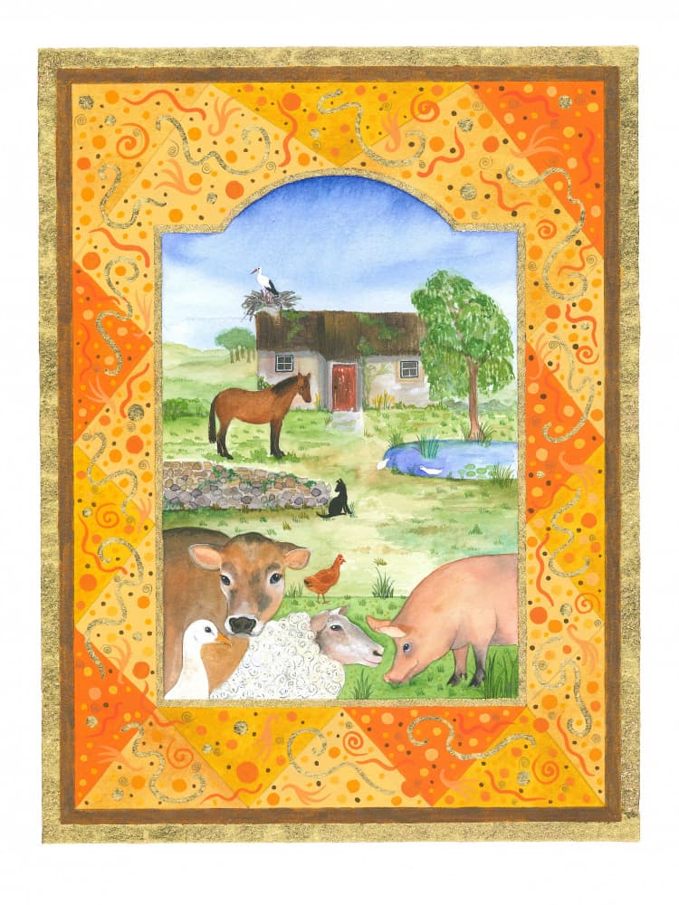 Farm Animals by Isabelle Brent — canvas wall art