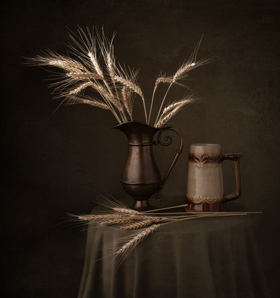 Rustic Wheat Still Life by Margareth Perfoncio — canvas wall art