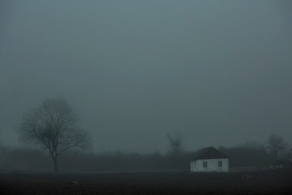 Misty Country House by Clas Gustafson PRO — canvas wall art