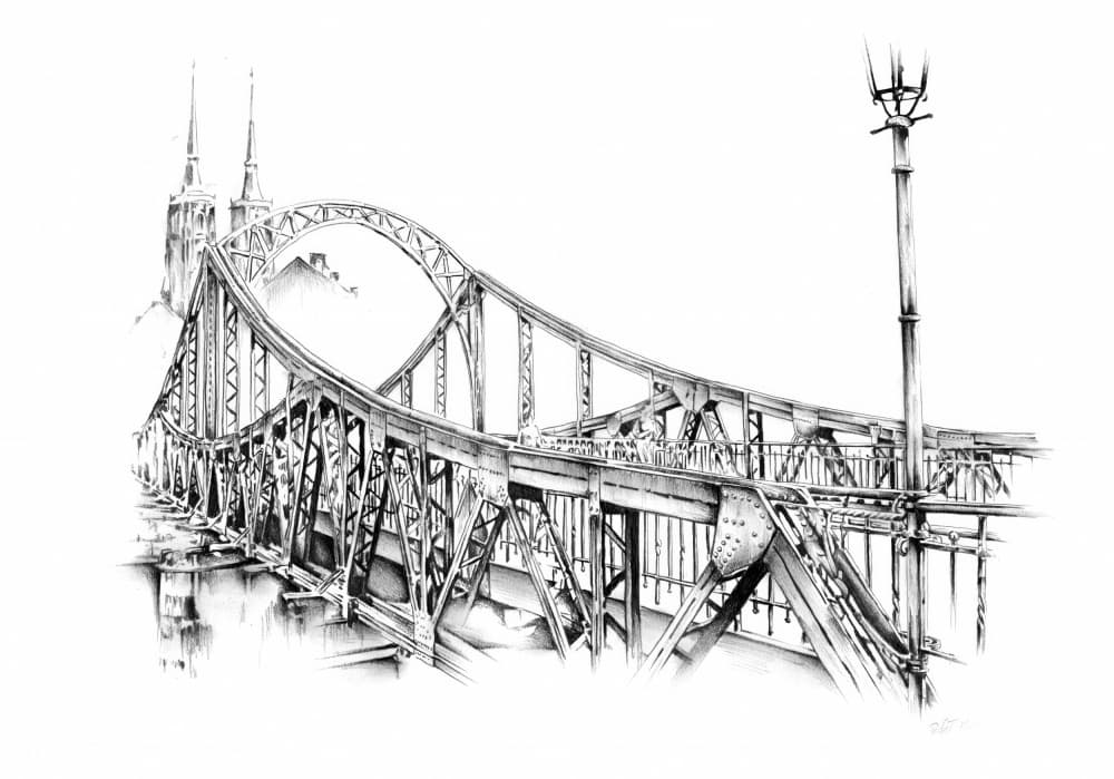 Historic City Bridge by Kulik — canvas wall art