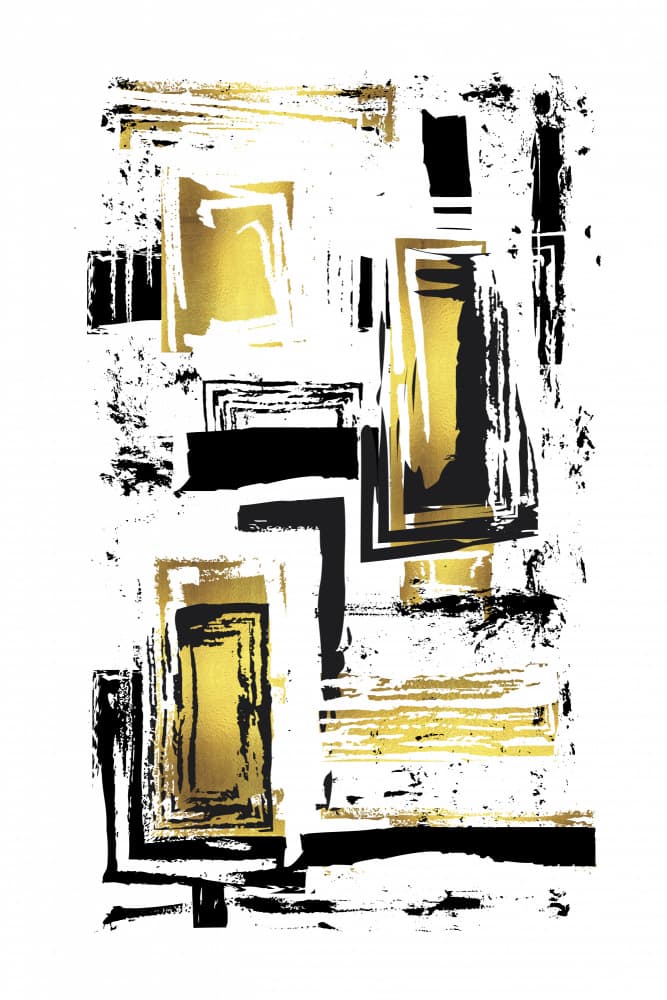Modern Gold Abstract by Melanie Viola — canvas wall art