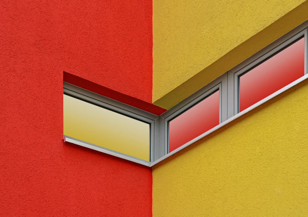 Red Yellow Geometry by Rolf Endermann — canvas wall art