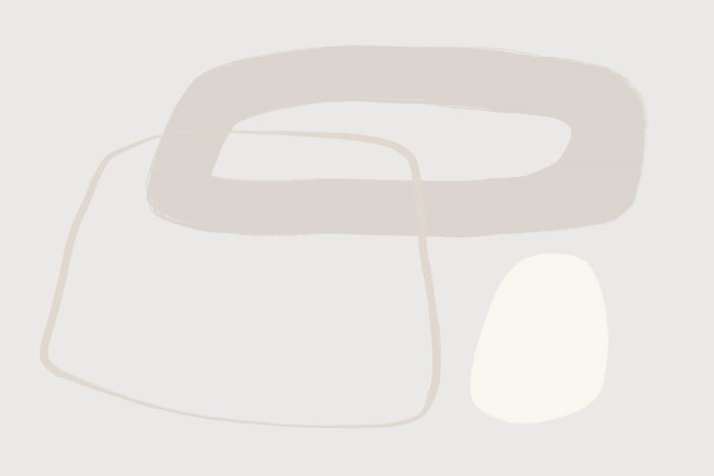 Soft Geometric Shapes And Muted Neutral Tones by uplusmestudio — canvas wall art