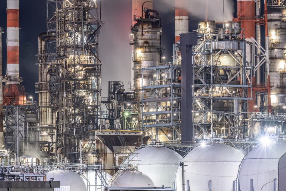 Illuminated Industrial Night by Kobayashi Tetsurou — canvas wall art