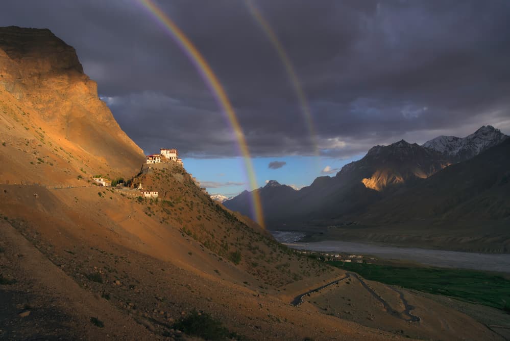 Ancient Monastery Rainbow by INIGO CIA — canvas wall art
