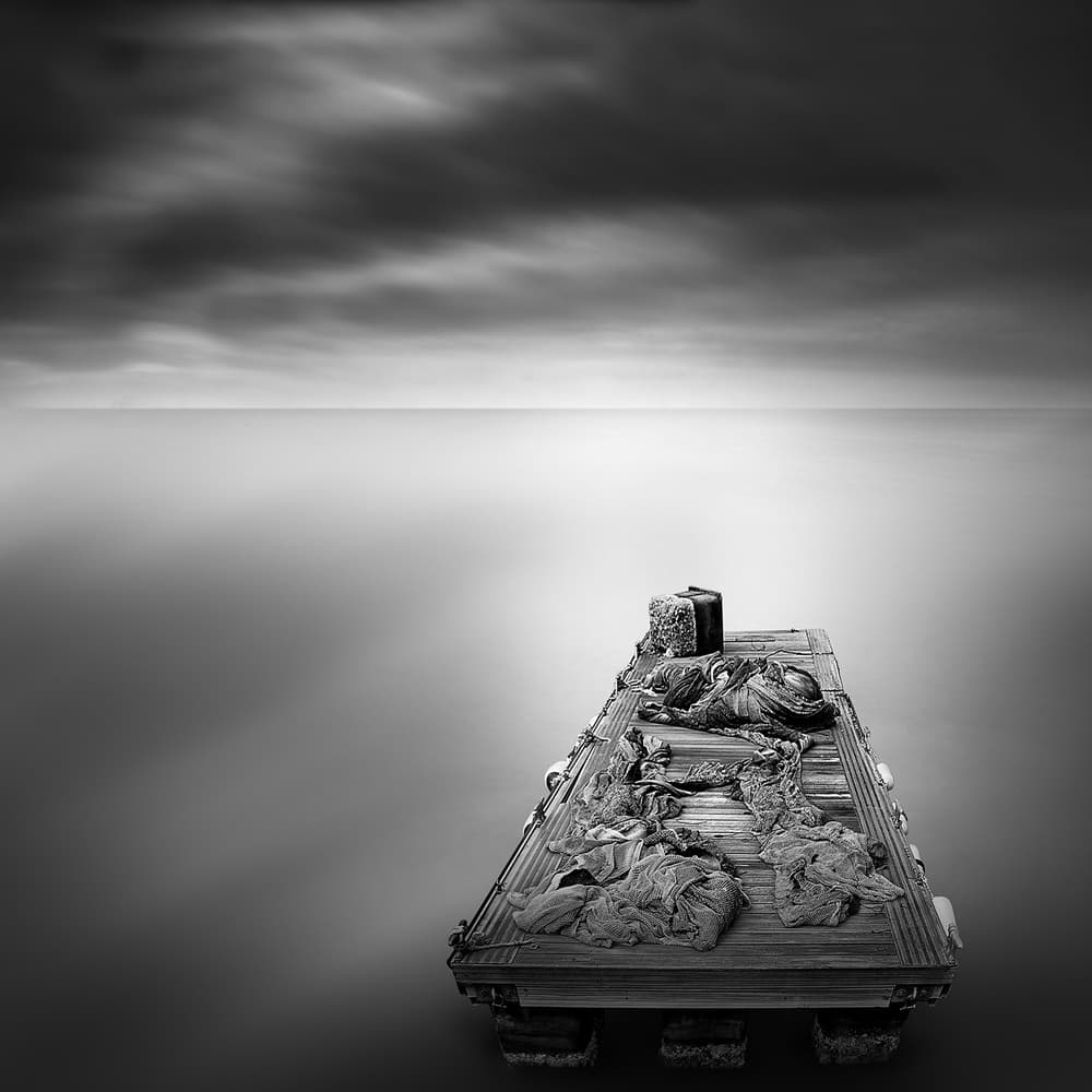 Forgotten Dock Serenity by George Digalakis — canvas wall art
