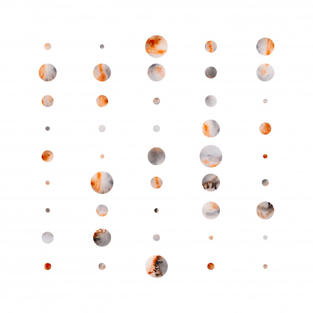 Fluid Abstract Circles by Fabiana Silveira — canvas wall art