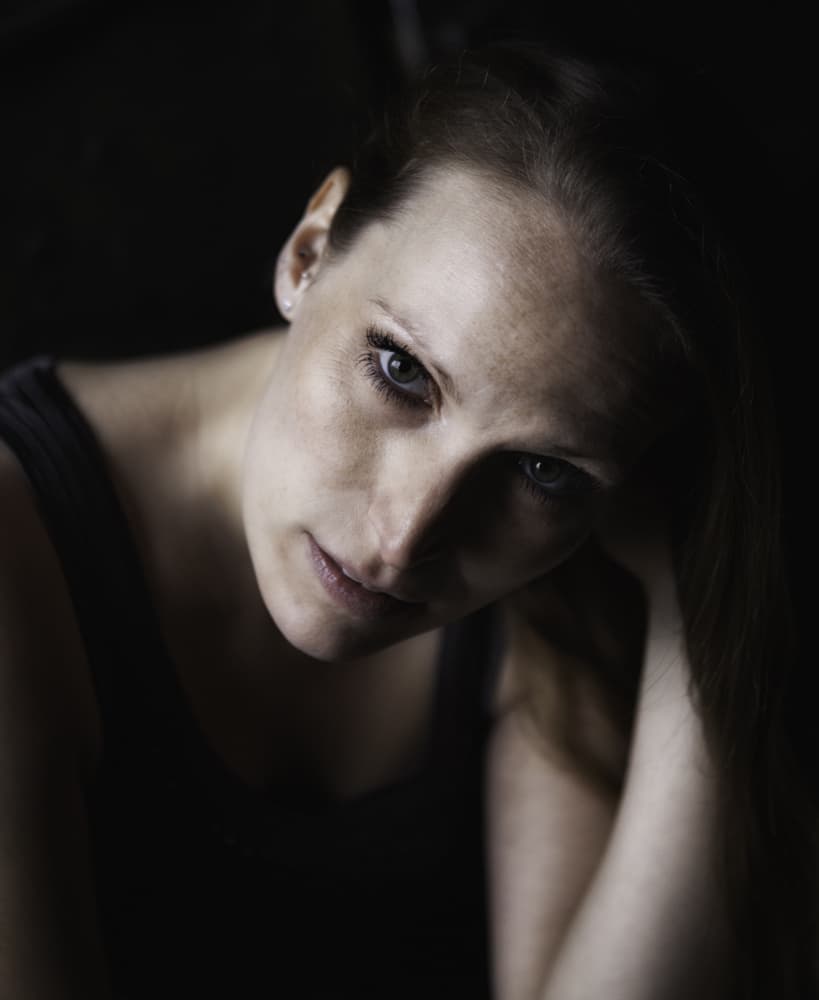 Pensive Woman Portrait by Georgios Bero — canvas wall art
