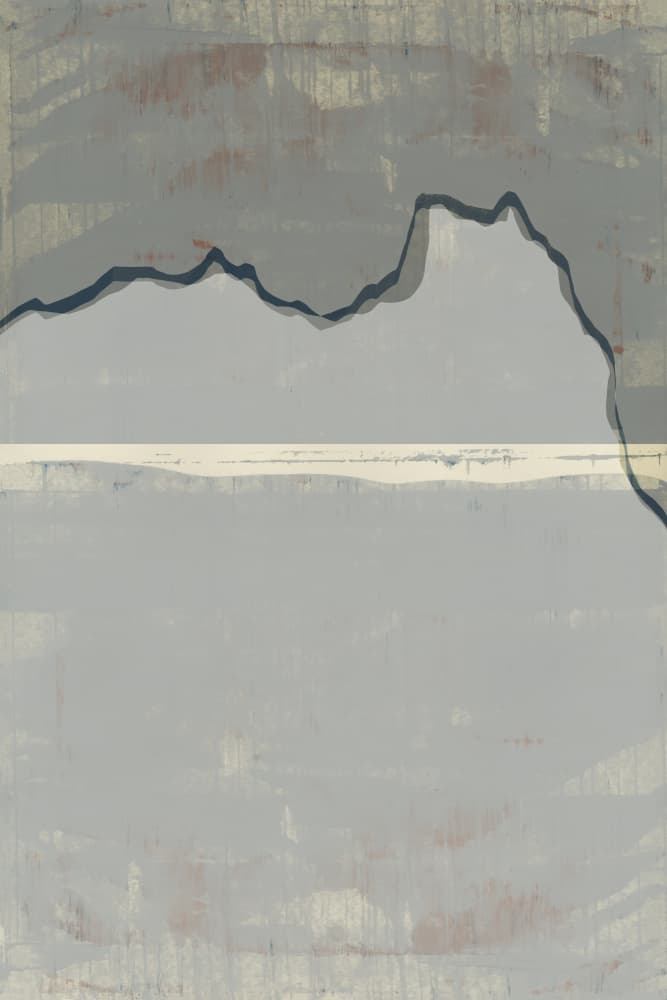 Abstract Mountain Serenity by cartissi — canvas wall art