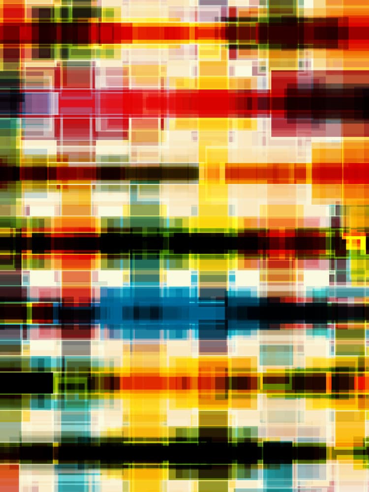 Colorful Geometric Abstract by Petr Strnad — canvas wall art